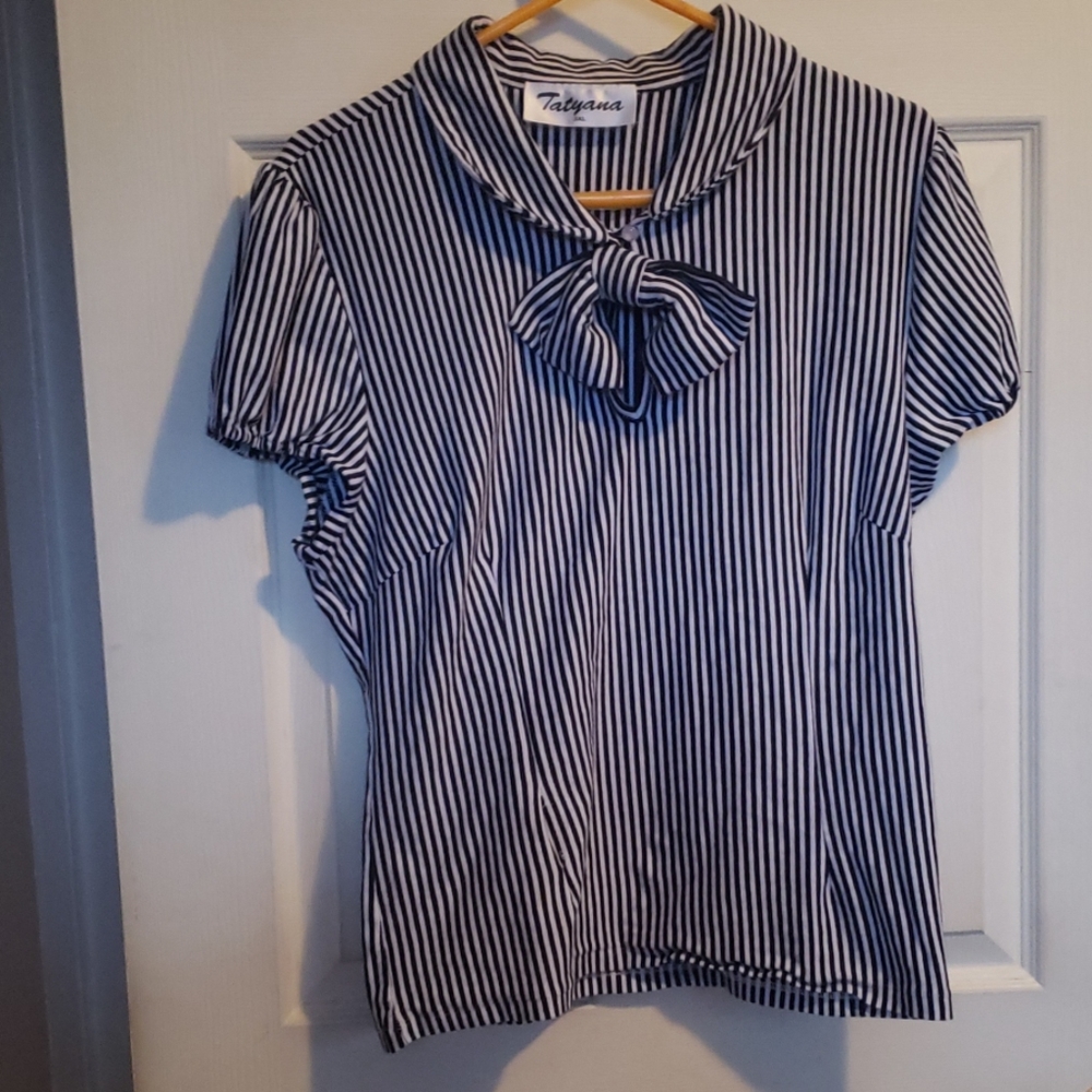 Bettie Page Tatyana 50s All Aboard blouse